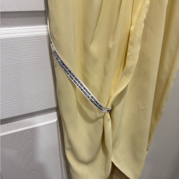 CLUBL London FARO | LEMON STRAPPY DRAPED-NECK WRAP DRESS SZ 4 - Picture 12 of 16